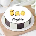 Friendly Minions Photo Cake