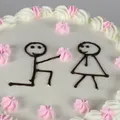 Cute Proposal Cake