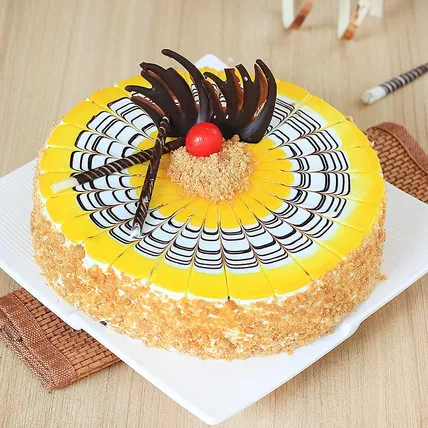 Online Butterscotch Pineapple Cake Delivery | Baker's Wagon