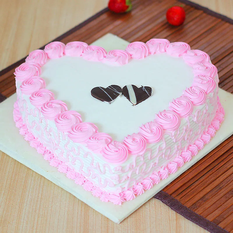 Romantic Strawberry Cake