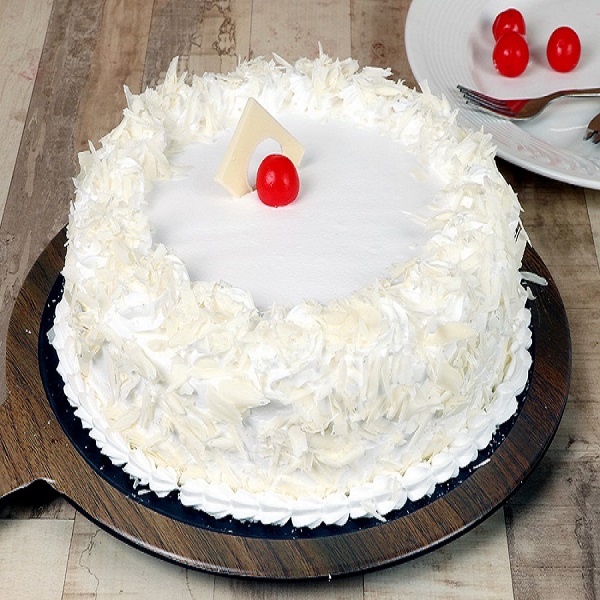 Cherry Toppings White Forest Cake - The Cake Town