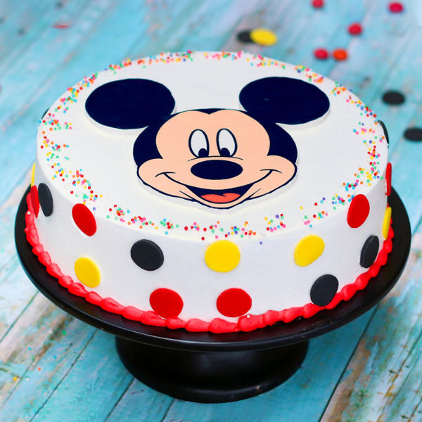 Mickey Mouse Dot Art Cake